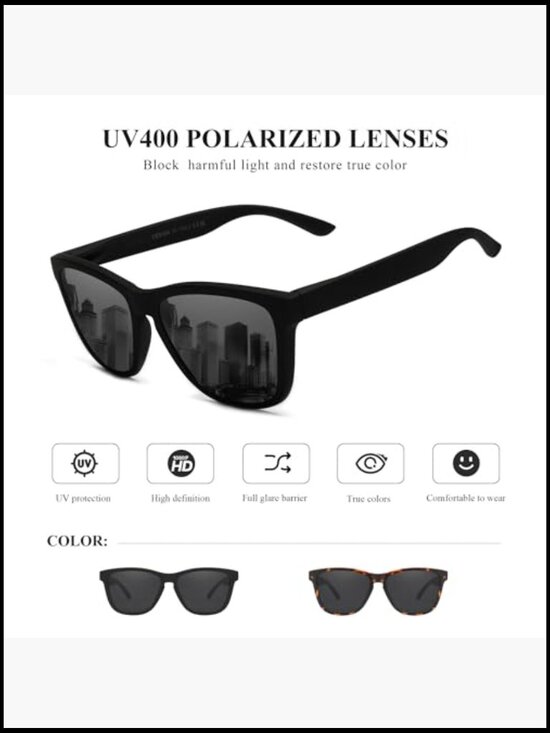 Classic Polarized Sunglasses with UV Protection 2-Pack main image 3